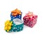 JewelrySupply Two Piece Ring Boxes - Assorted Polka Dot Colors Mini-Hat Boxes (48-Pcs)